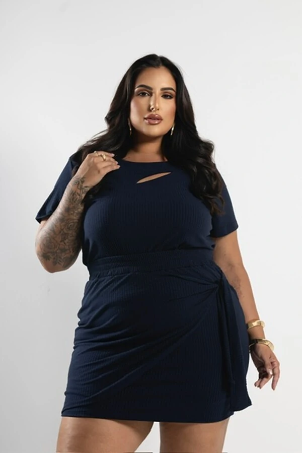 pre venda conjunto malha canelada cut aconchego milan