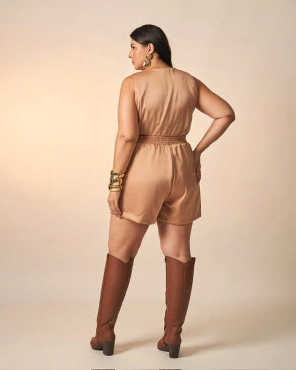 shorts acetinado poliester melissa kayla