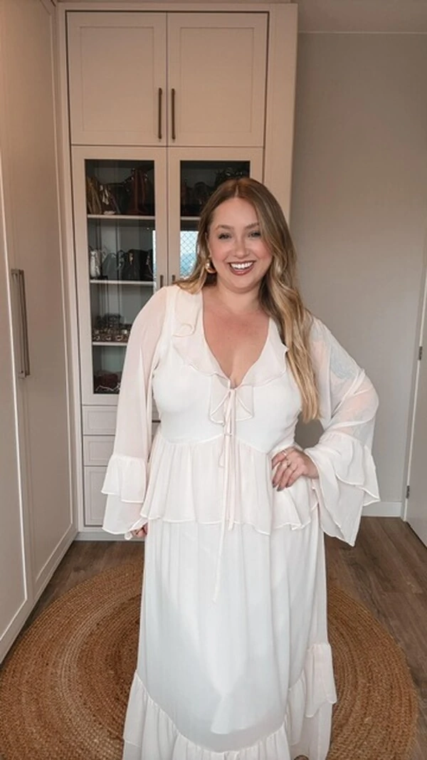 vestido chiffon lina kayla