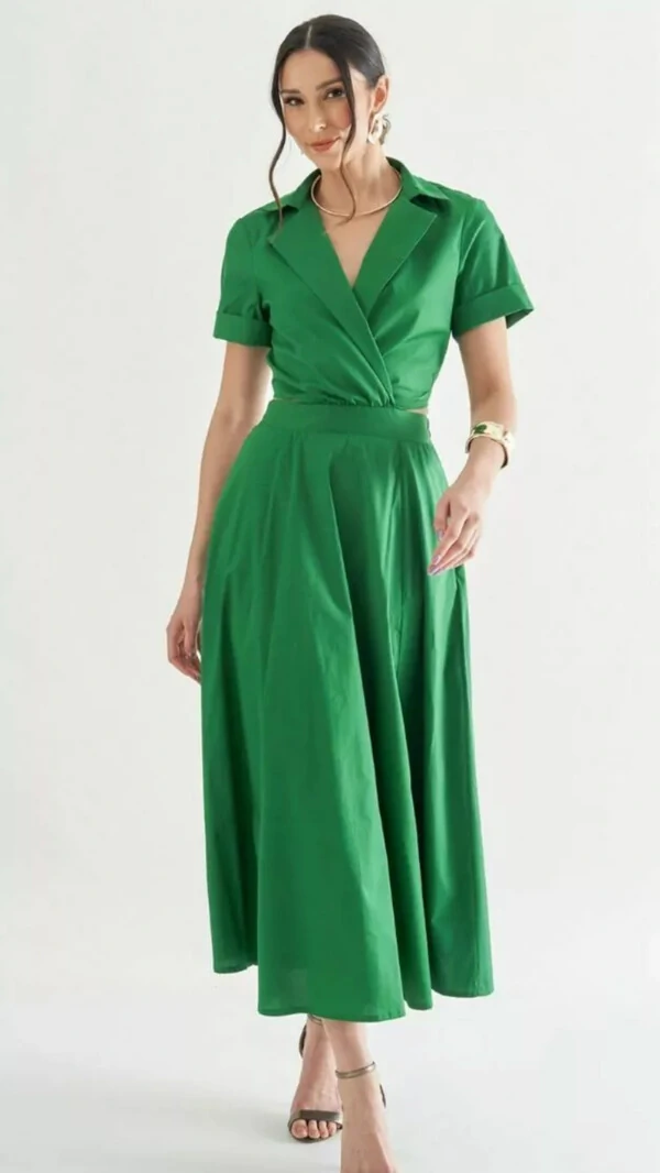 Vestido midi bless alfa quebela