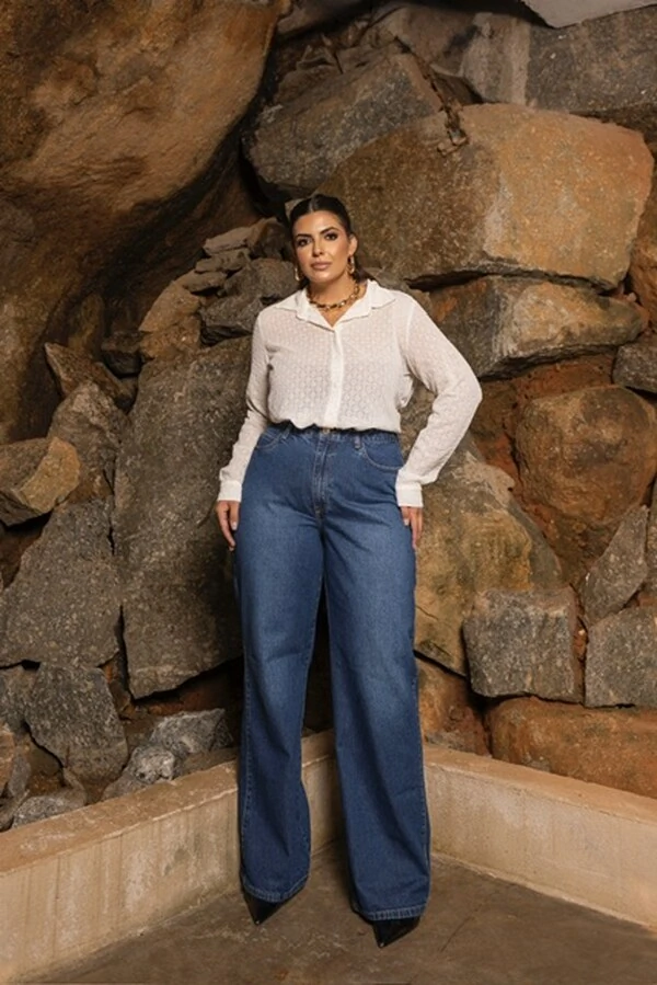 pre venda camisa texturizada bordada season divas