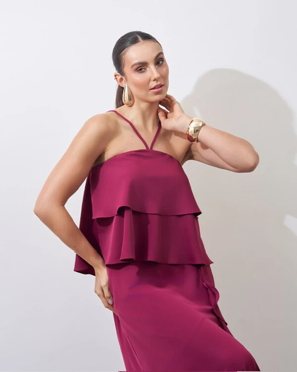 regata crepe babado lidia kayla