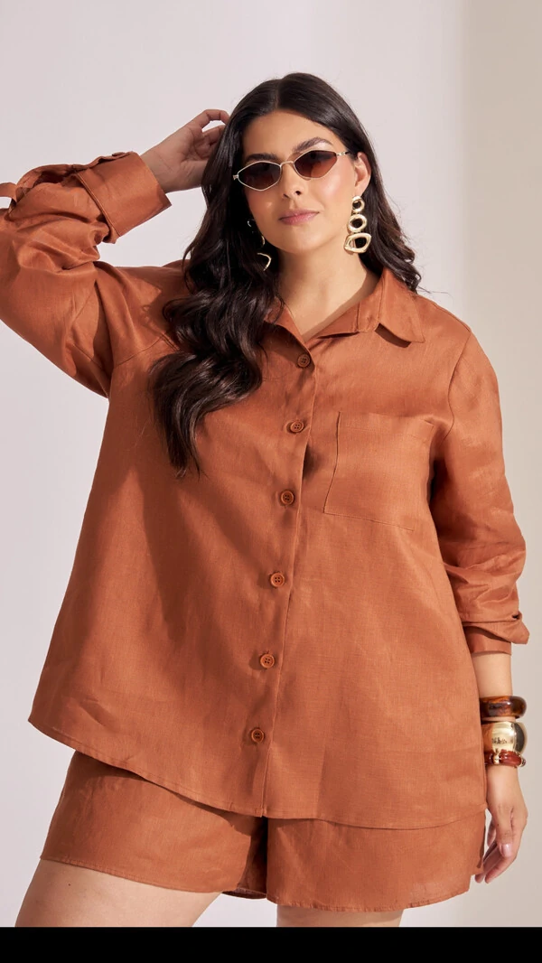 camisa linho collab kayla