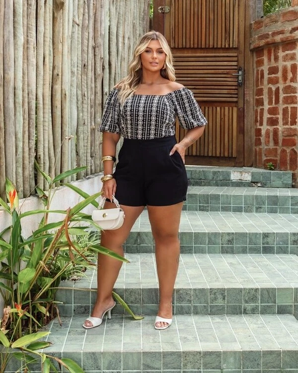 pre venda shorts alfaiataria sarjado isabela mr fr