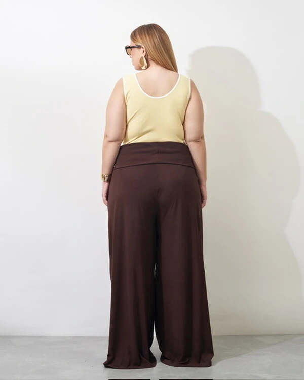 calca tricot cos largo kayla