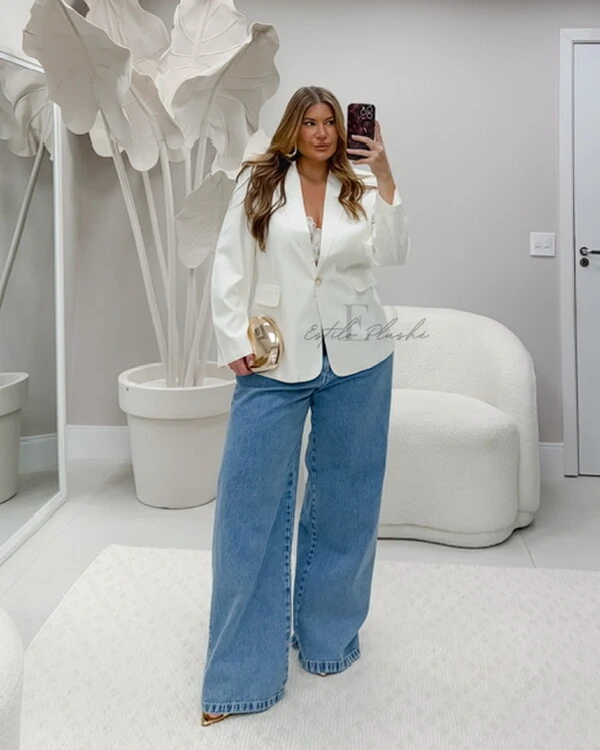 calca widleg azul jeans karol liso f provador