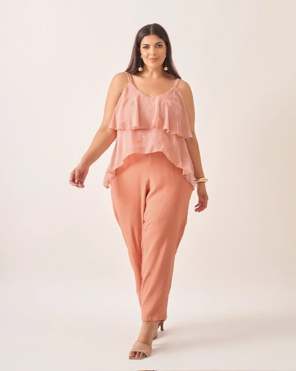 Blusa regata jabour cibele crepe kayla