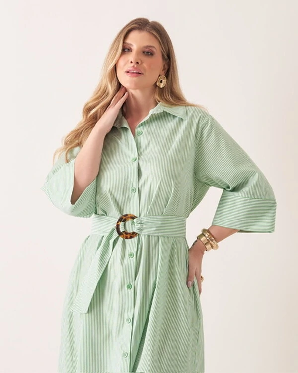 Vestido chemise stripes norah kayla