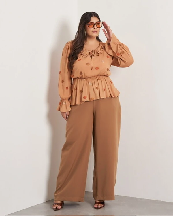 Bata shell em viscose trabalhada kayla