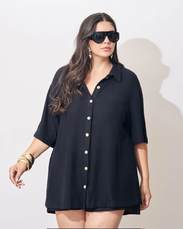 camisa over malha kayla