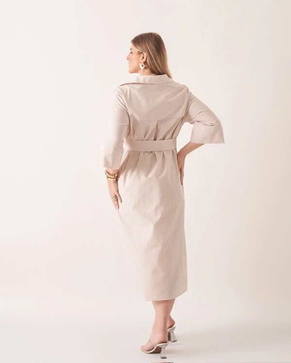 Vestido chemise stripes norah kayla