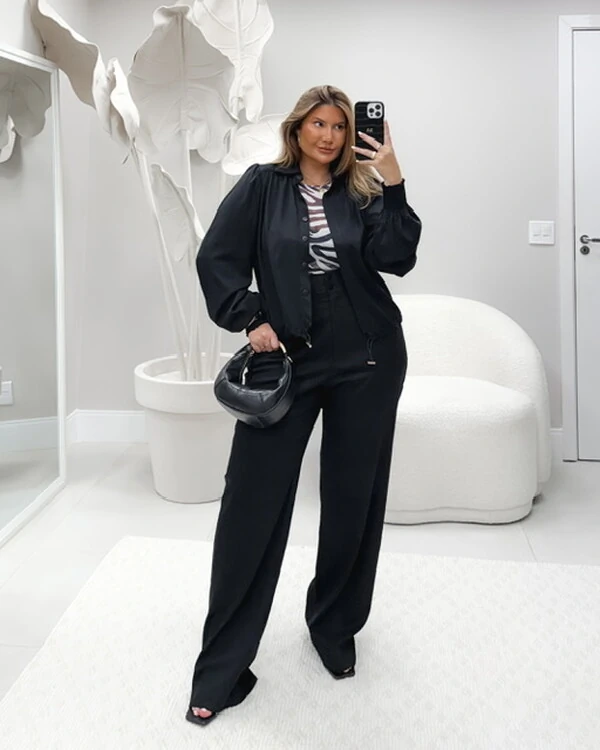 Jaqueta bomber viscose sarjada doce