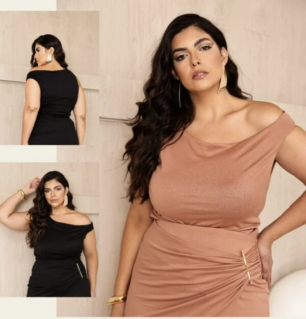 Blusa sabrina crepe moss com elastano upper