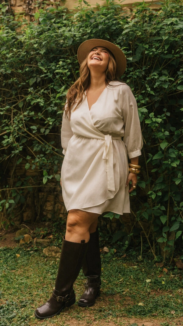 vestido curto liocel transpassado collab kayla