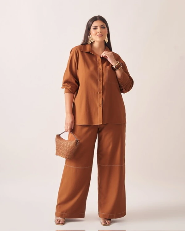 camisa moema alfaiataria viscose e costura prespontada kayla