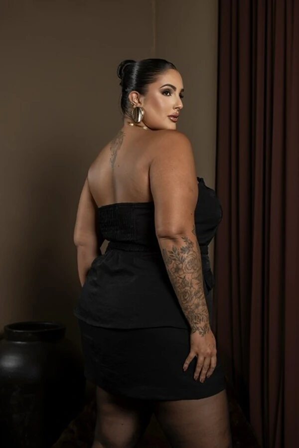 pre venda conjunto tomara q caia com shorts saia divas