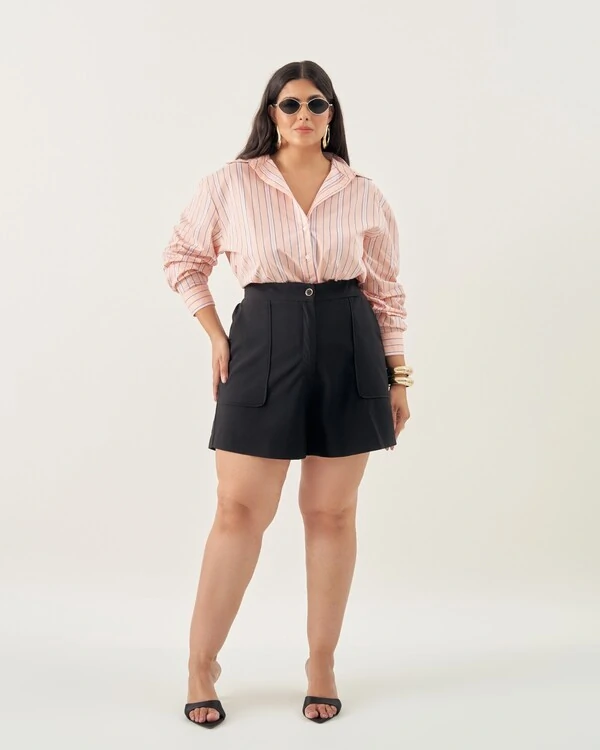 camisa listrada collors quebela