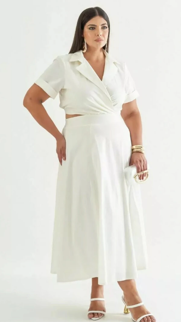 Vestido midi bless alfa quebela