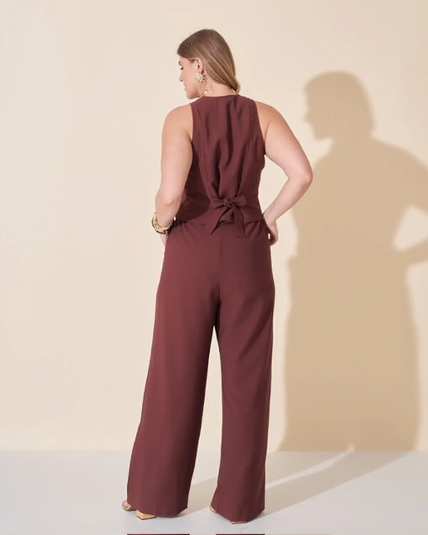 calca alfaiataria viscose nature kayla