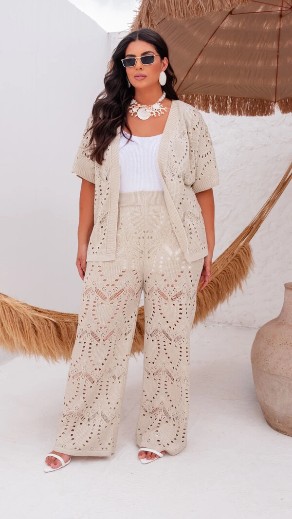 conjunto tricot crochetado planet