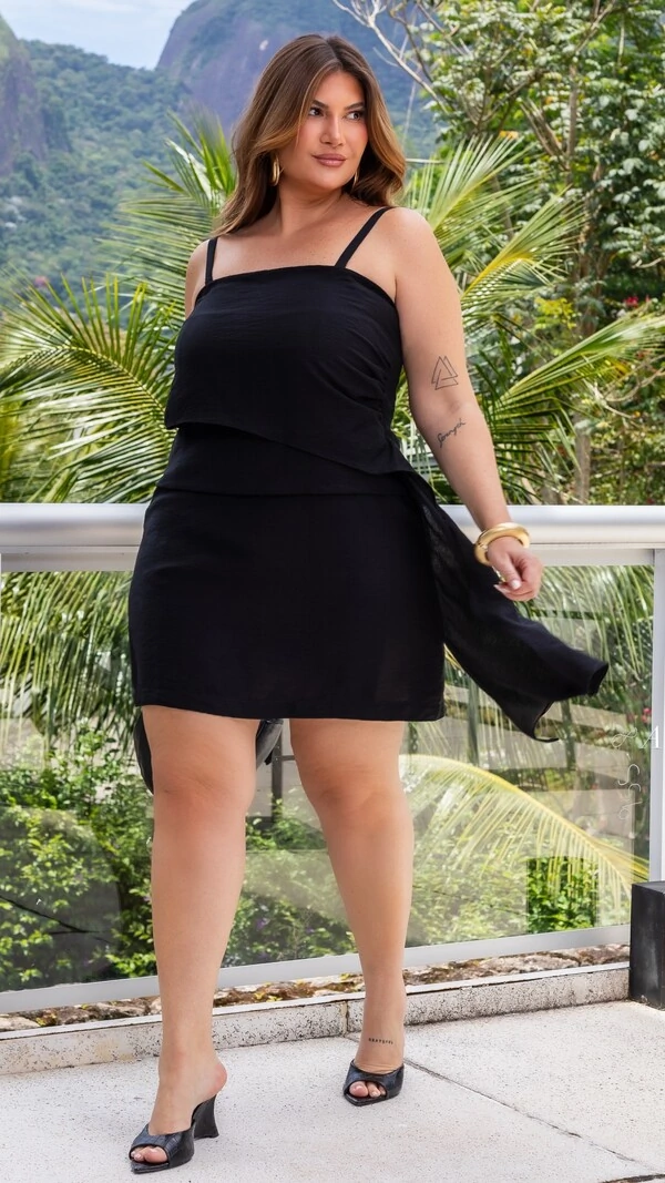 pre venda macaquinho viscose com poliamida assimetrico mr fr