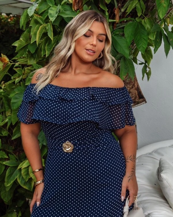 pre venda vestido longo poa fabiola mr fr