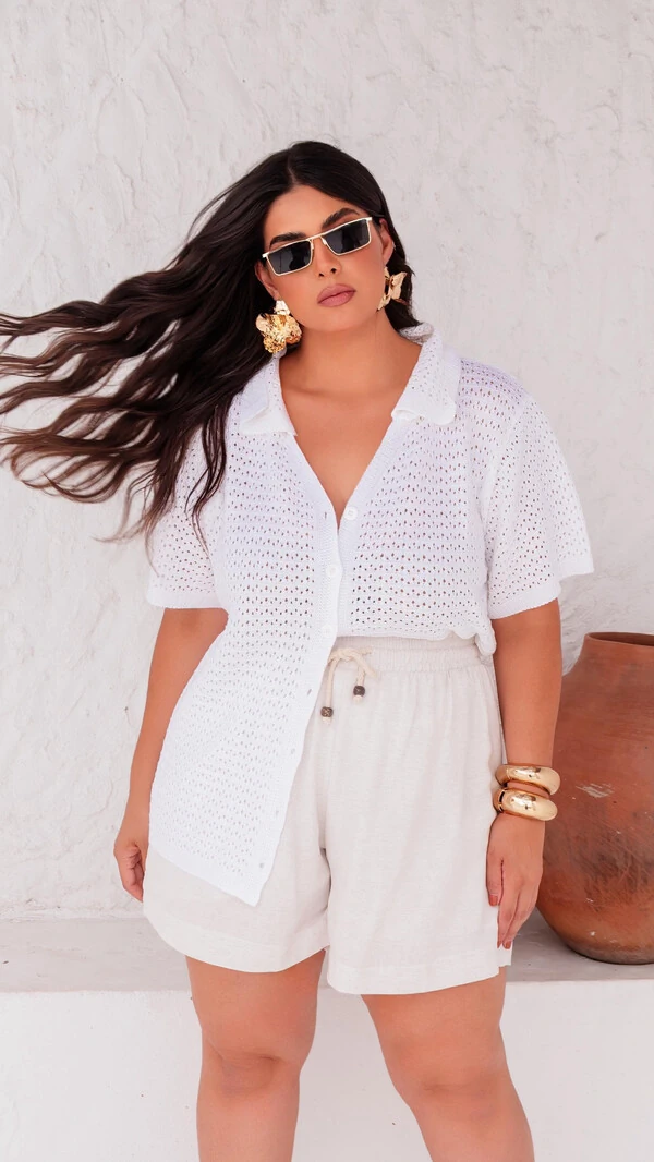 camisa tricot lisa modal planet