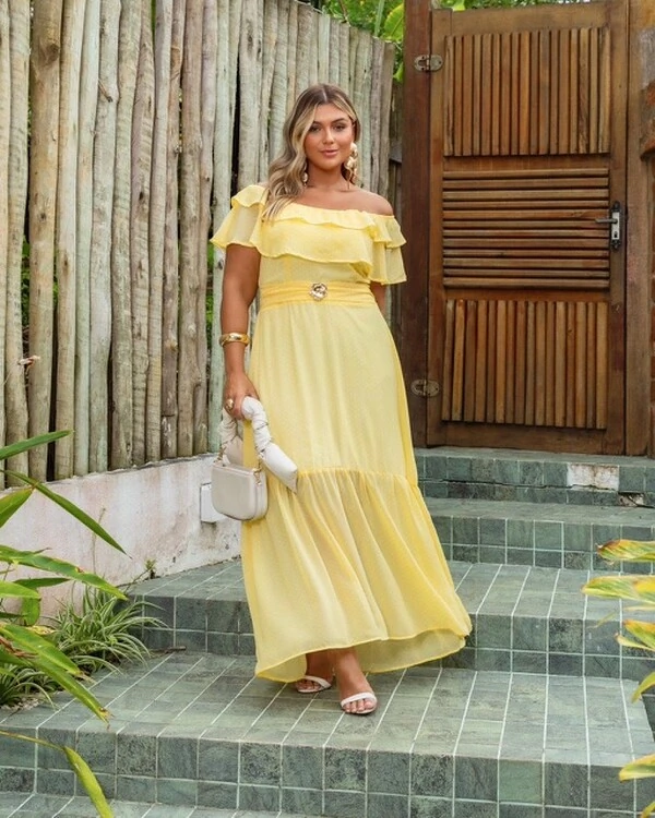 pre venda vestido longo poa fabiola mr fr