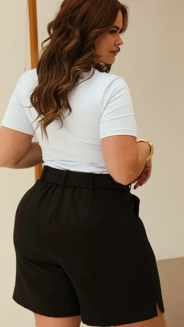 blusa malha poliamida decote quadrado upper