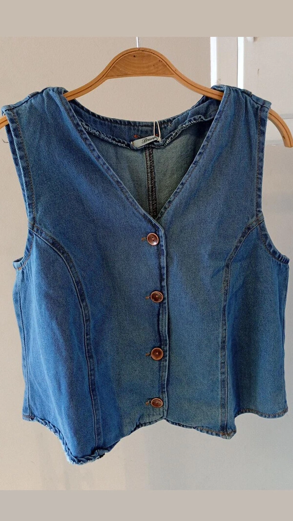colete jeans 100%celia brunf