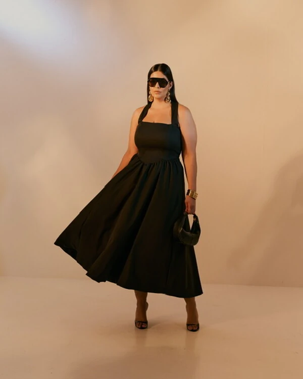 vestido colonial em tricoline com elastano e elastico costa quebela