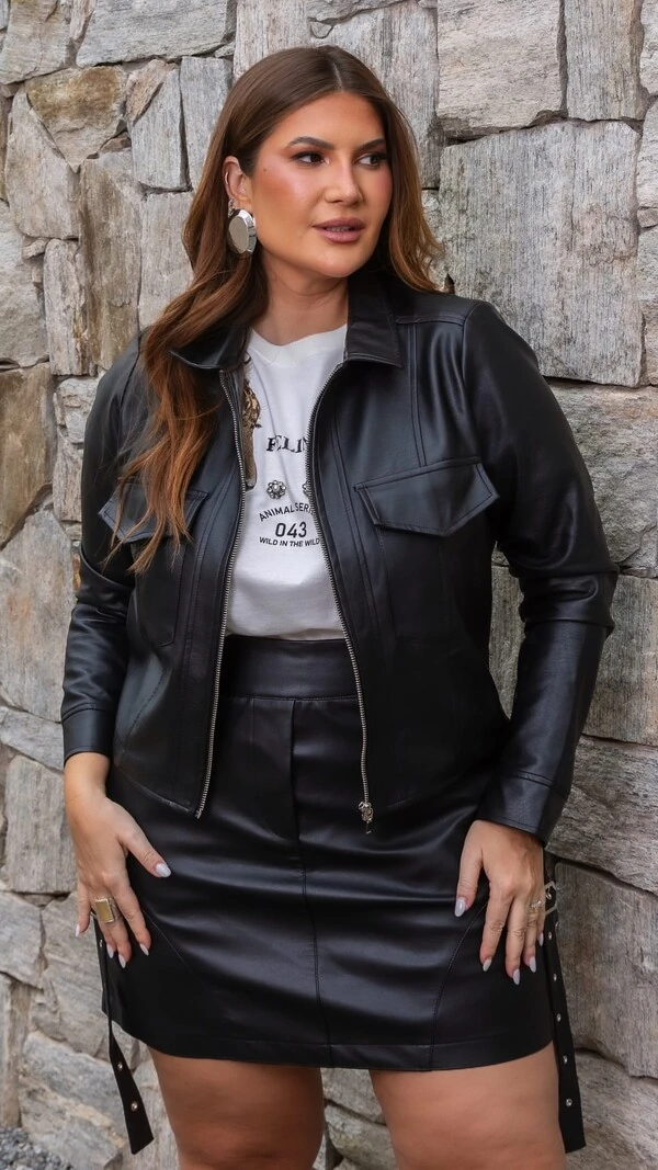 pre venda saia courino pu fivelas mr fr