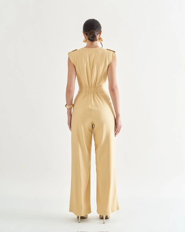 macacao transpasse em linho quebela