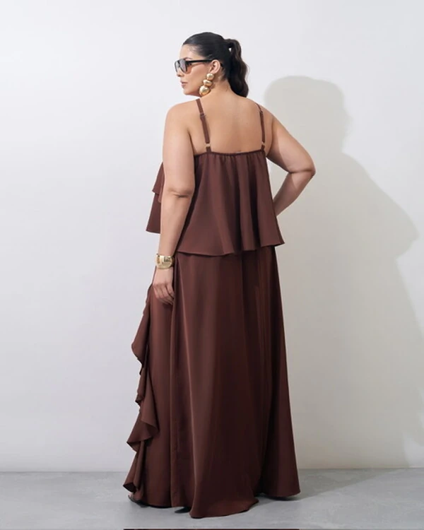 regata crepe babado lidia kayla