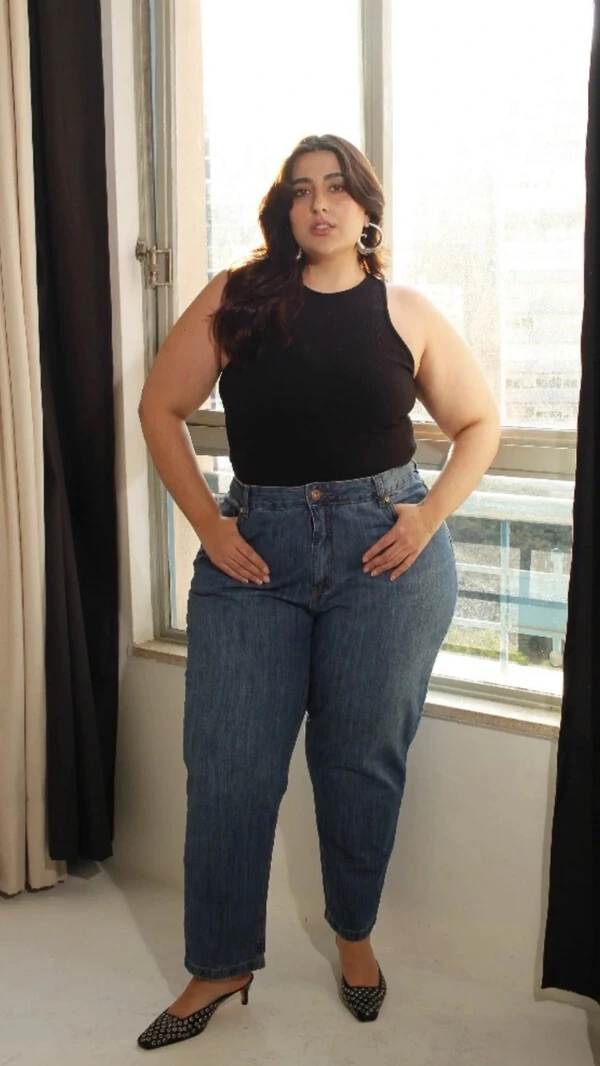 Calca mom jeans izzat