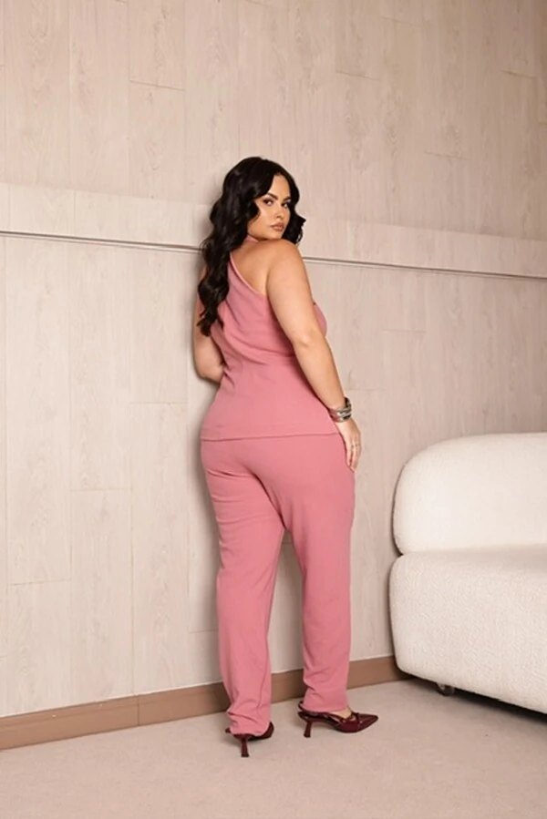 calca alfaiataria cenoura crepe scuba upper