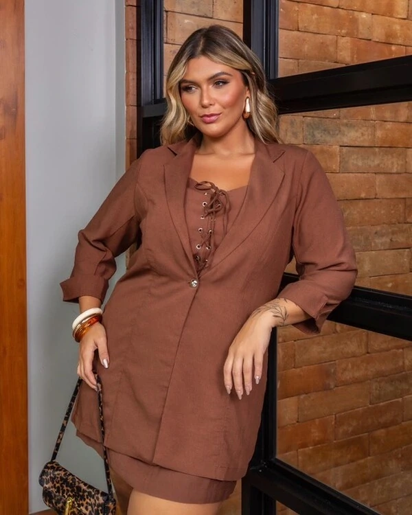 Pre venda blazer alfaiataria viscose sarjado mr fr