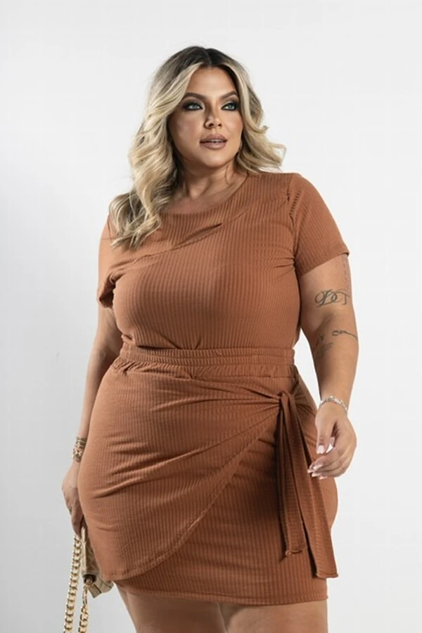 pre venda conjunto malha canelada cut aconchego milan