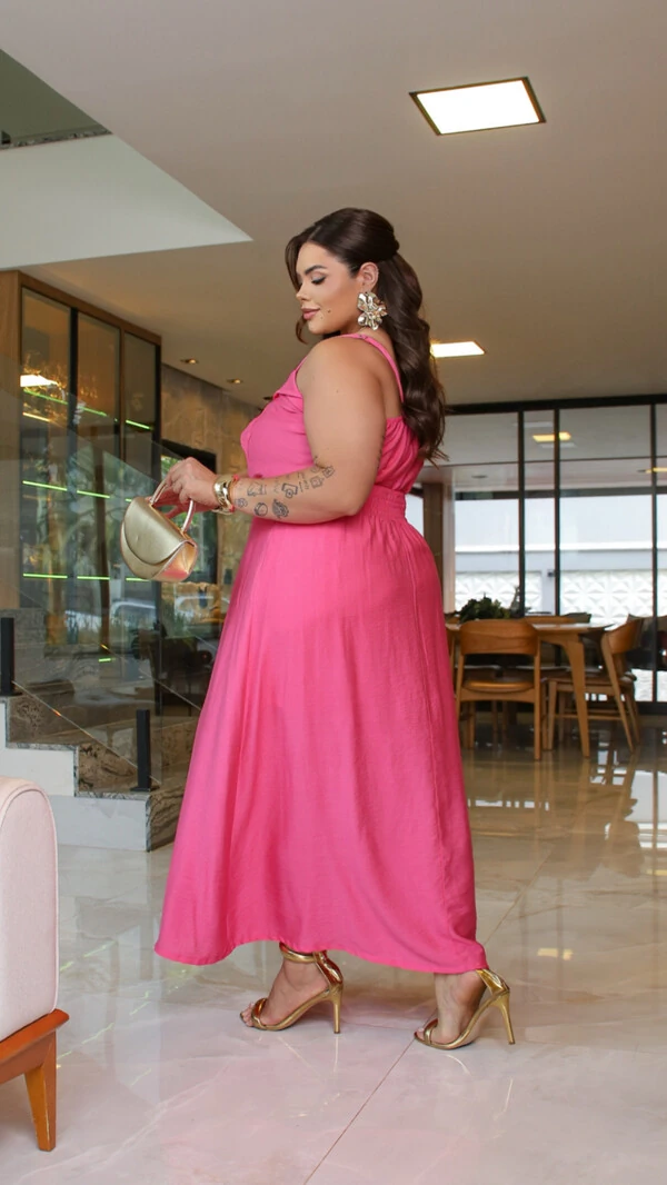 pre venda conjunto saia longa e blusa transpassada viscose com poliamida mr fr