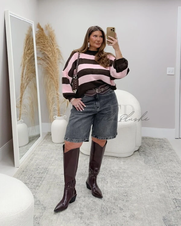 Blusa listra tricot planet