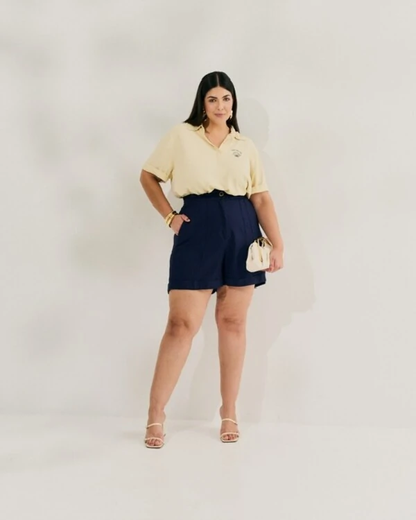 Shorts alfaiataria vinco quebela