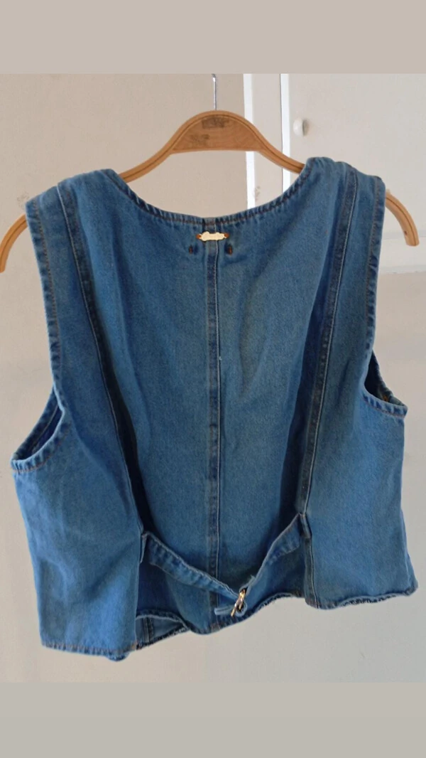 colete jeans 100%celia brunf