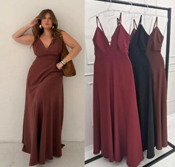 vestido longo darling hotpink