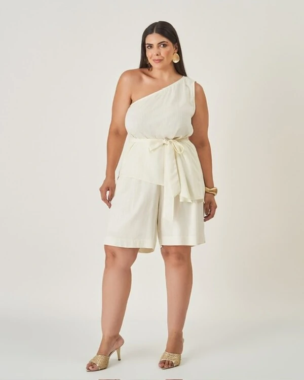 blusa um ombro amber kayla