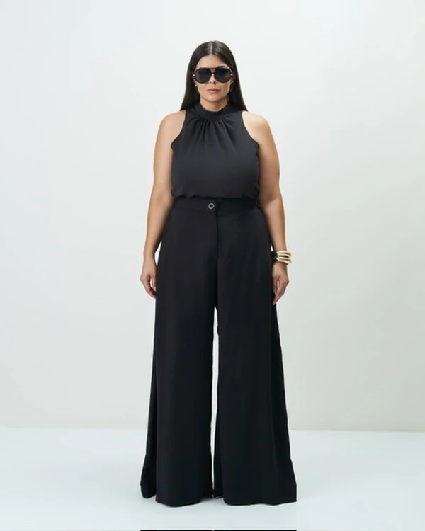 blusa gola alta quebela