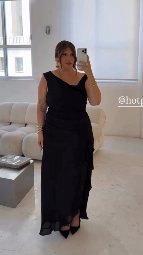 vestido longo crepe ggt jabour hotpink