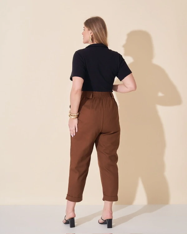 blusa malha micro rib polo kayla