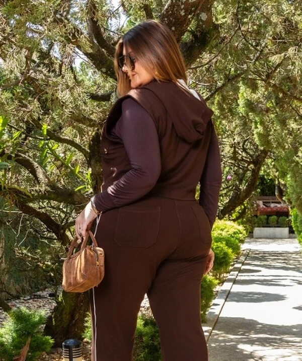 Pre venda Conjunto moletinho capuz mr fr