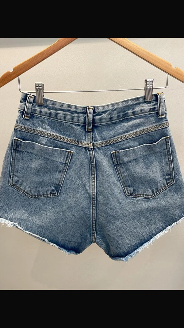 shorts jeans brasil planet 100% algodao