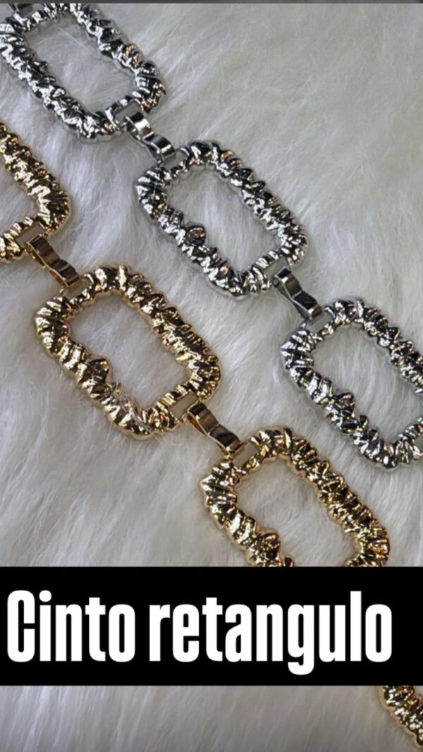 cinto metal retangulo 135cm